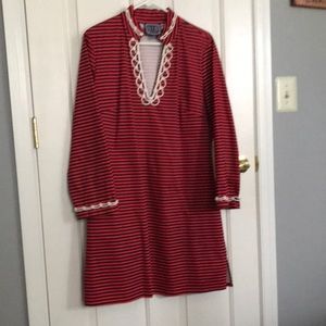 Sail to Sable long sleeve nautical inspired dress. Size large